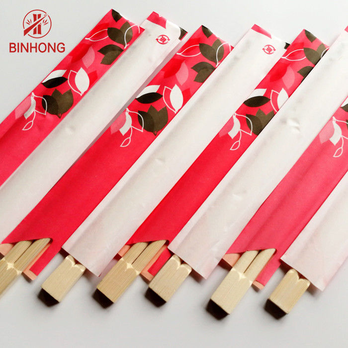 20cm Sumpit Bambu Cina Sekali Pakai Dengan Setengah Lengan Kertas