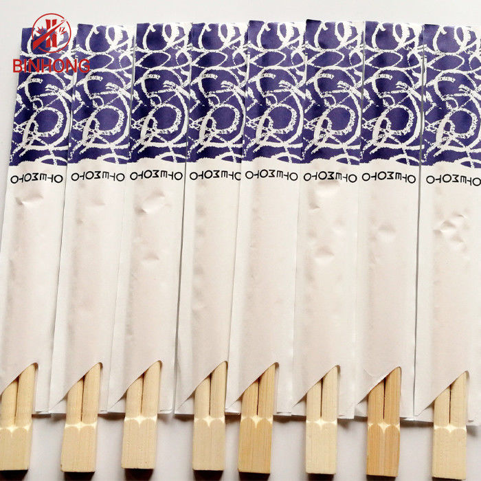 Sumpit Bambu Tensoge Cina Untuk Restoran bungkus kertas setengah