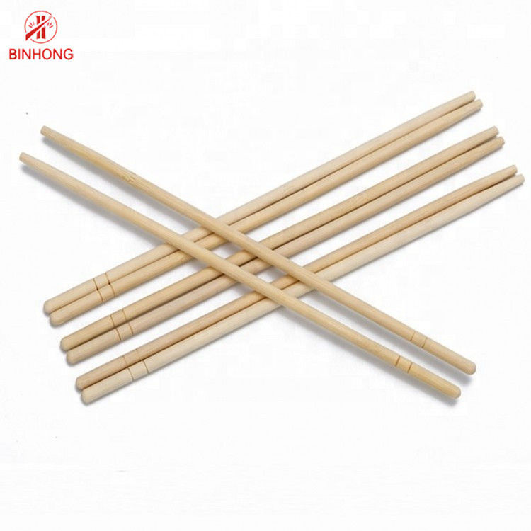 Teman Ramah Lingkungan Cina Sumpit Bambu Sekali Pakai Sumpit Bulat Alami 21cm