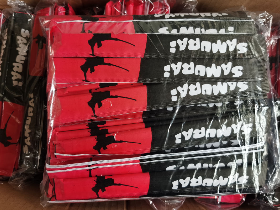 Kertas Segel Sumpit Bambu Bulat Cetak Penuh Sekali Pakai 21cm 23cm 24cm