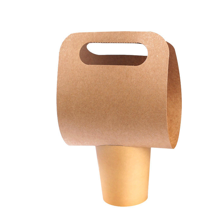 350g Kraft Single Double Cup Takeaway Coffee Cups Holder