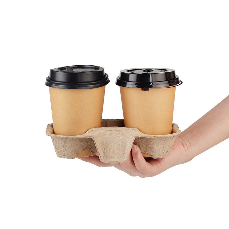 350g Kraft Single Double Cup Takeaway Coffee Cups Holder