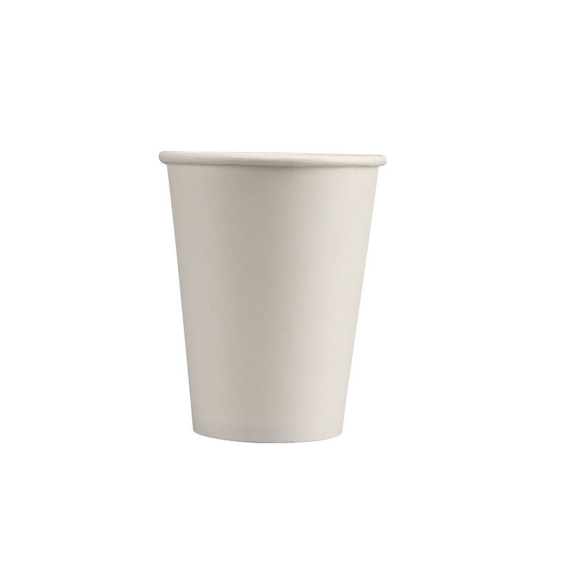 12oz 60mm Bawah Dinding Tunggal Kopi Putih Cangkir Kertas Sekali Pakai Biodegradable