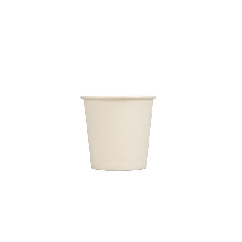 12oz 60mm Bawah Dinding Tunggal Kopi Putih Cangkir Kertas Sekali Pakai Biodegradable