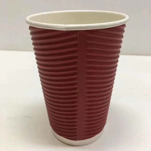 8oz Ripple Disposable Coffee Paper Cup Biodegradable