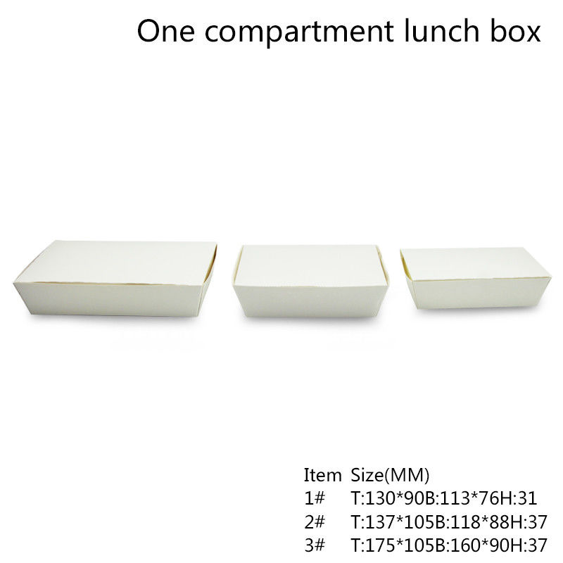 Satu Kompartemen Wadah Kotak Bento Sekali Pakai Microwave