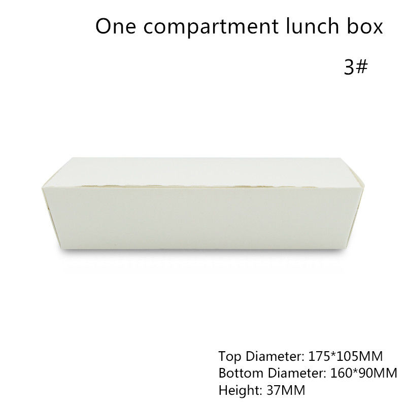 Satu Kompartemen Wadah Kotak Bento Sekali Pakai Microwave