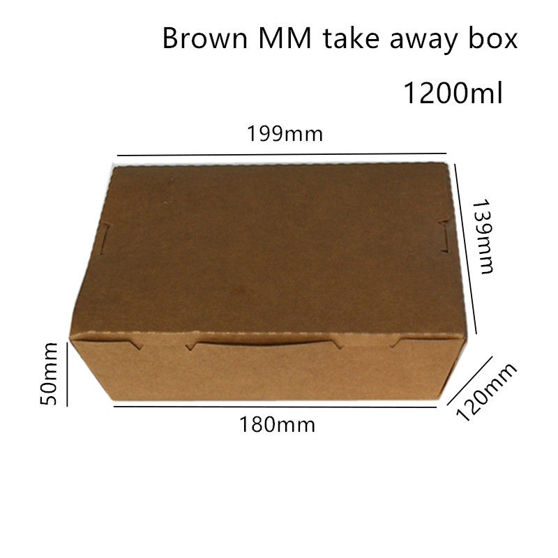 Sushi Kraft Paper Serbaguna Take Away Box Microwavable