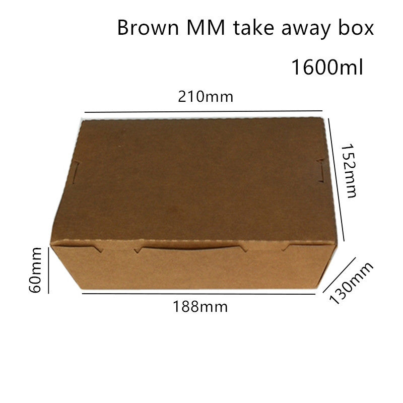 Sushi Kraft Paper Serbaguna Take Away Box Microwavable