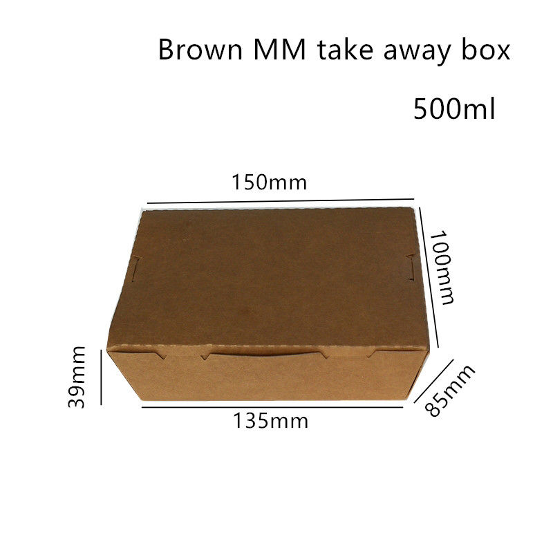 Sushi Kraft Paper Serbaguna Take Away Box Microwavable