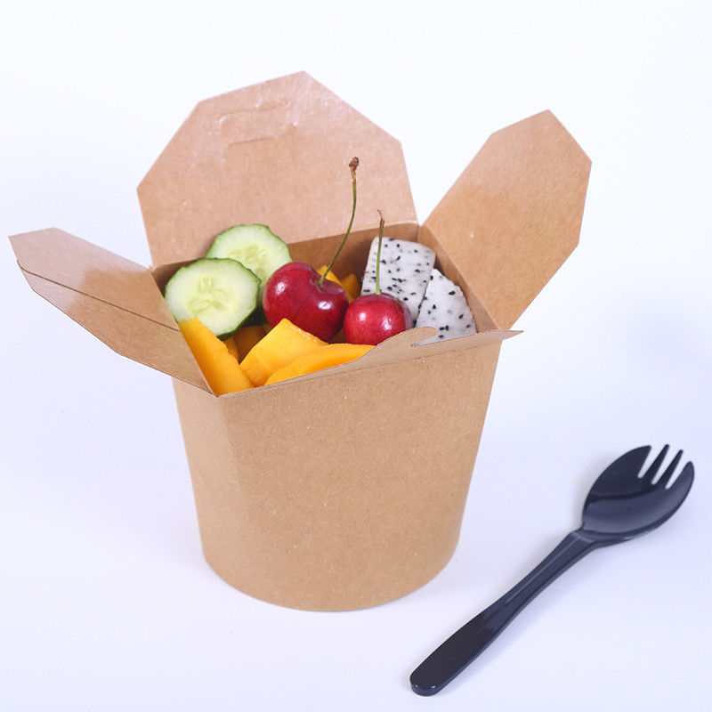 18gsm PE Coated Paper Disposable Food Container Dengan CMYK Litho Printing