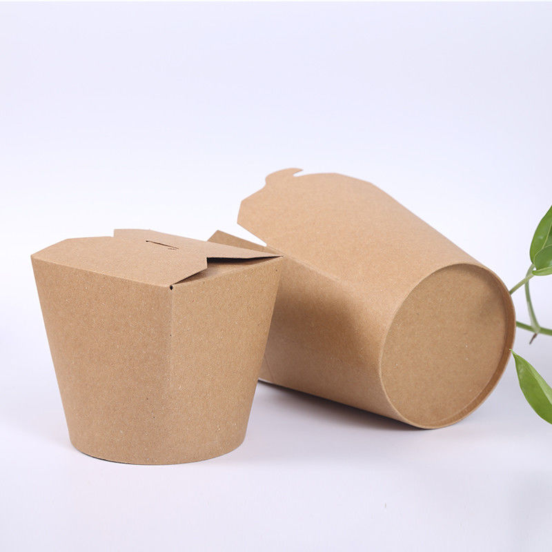 18gsm PE Coated Paper Disposable Food Container Dengan CMYK Litho Printing