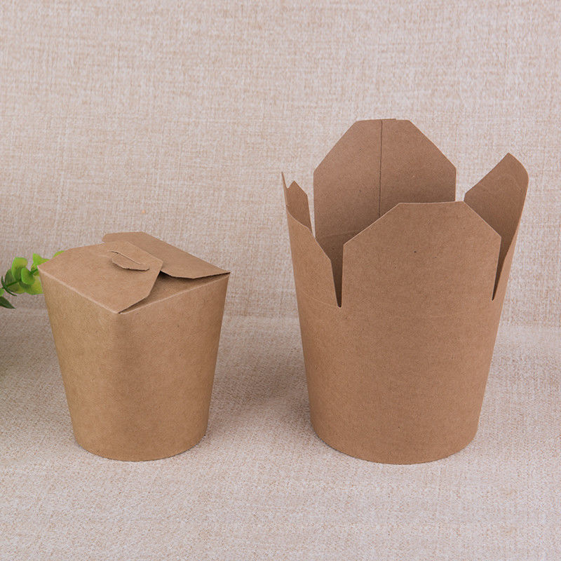 18gsm PE Coated Paper Disposable Food Container Dengan CMYK Litho Printing