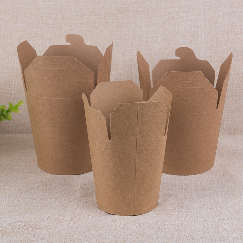 18gsm PE Coated Paper Disposable Food Container Dengan CMYK Litho Printing