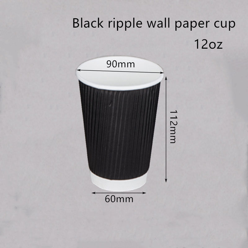 Cangkir Minum Kopi Kertas Kopi 250gsm 300gsm Bergelombang Sekali Pakai
