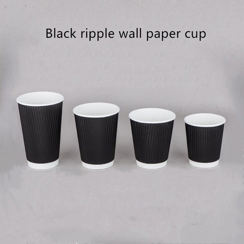 Cangkir Minum Kopi Kertas Kopi 250gsm 300gsm Bergelombang Sekali Pakai