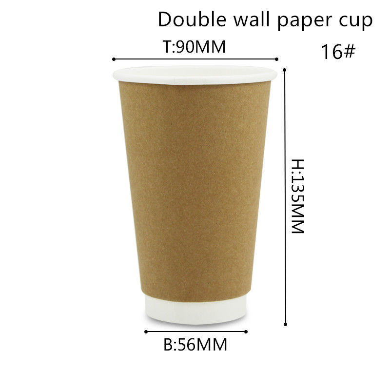 Cangkir Minuman Panas Dan Dingin Biodegradable 8oz 12oz 16oz