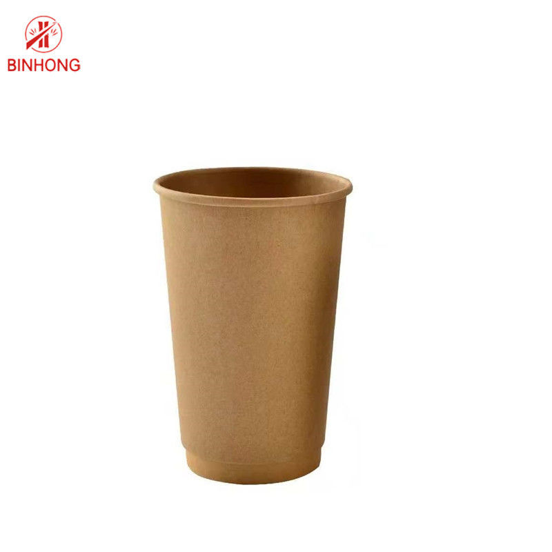 Cangkir Kopi Kertas Kraft 300gsm Dilapisi PE BPA Gratis