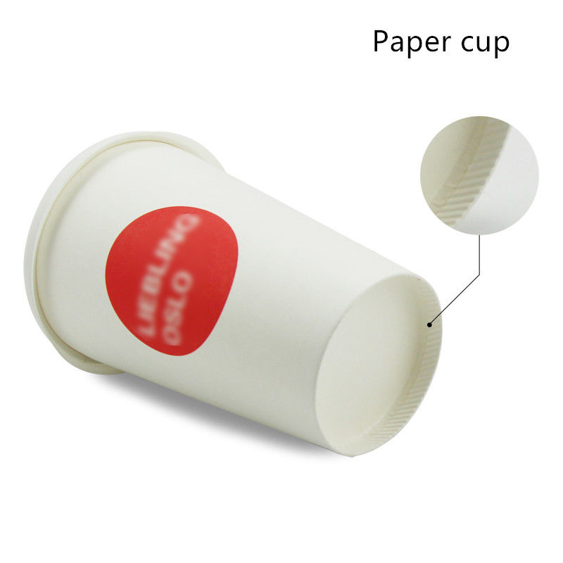 Kompos PLA Berjajar 280gsm Cangkir Minum Kertas Serat Bambu
