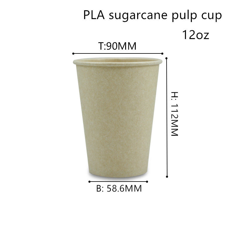 Cangkir Minum Kertas PLA Serat Bambu Biodegradable ISO9001