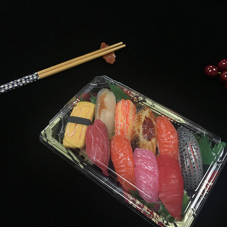 Tutup Transparan Plastik Sushi Tray Food Grade Sekali Pakai