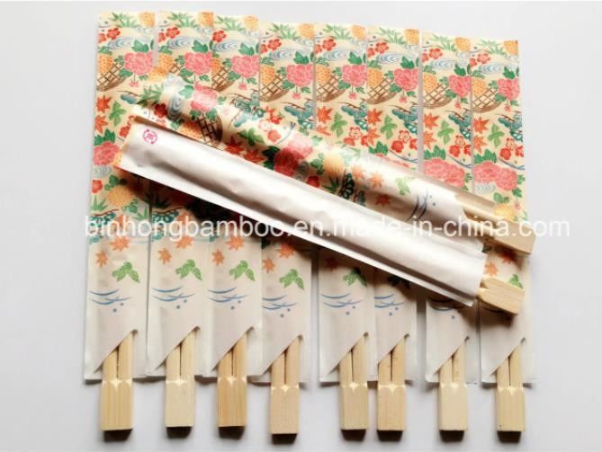 Sumpit Bambu Dibungkus Kertas Setengah Lengan Panjang 23cm