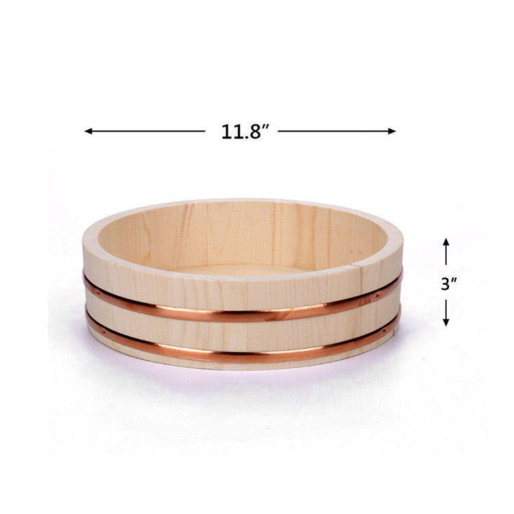 Diameter 39cm Mangkok Pengaduk Nasi Hangiri Kayu pinus putih