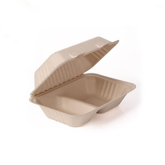 Sugarcane Bagasse Sushi Biodegradable Take Away Box Sekali Pakai Untuk Restoran