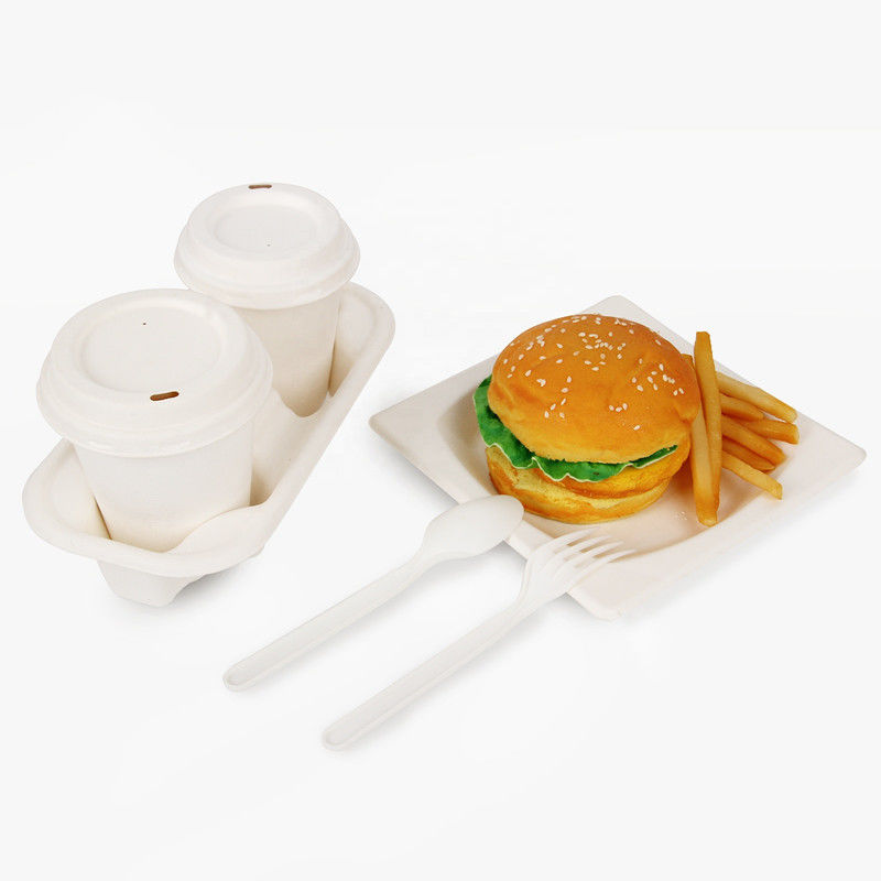 Nampan Makanan Bagasse Sekali Pakai Kompos