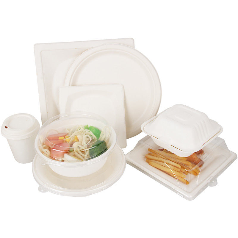 Sugarcane Bagasse Biodegradable Take Away Box Sekali Pakai Untuk Sushi