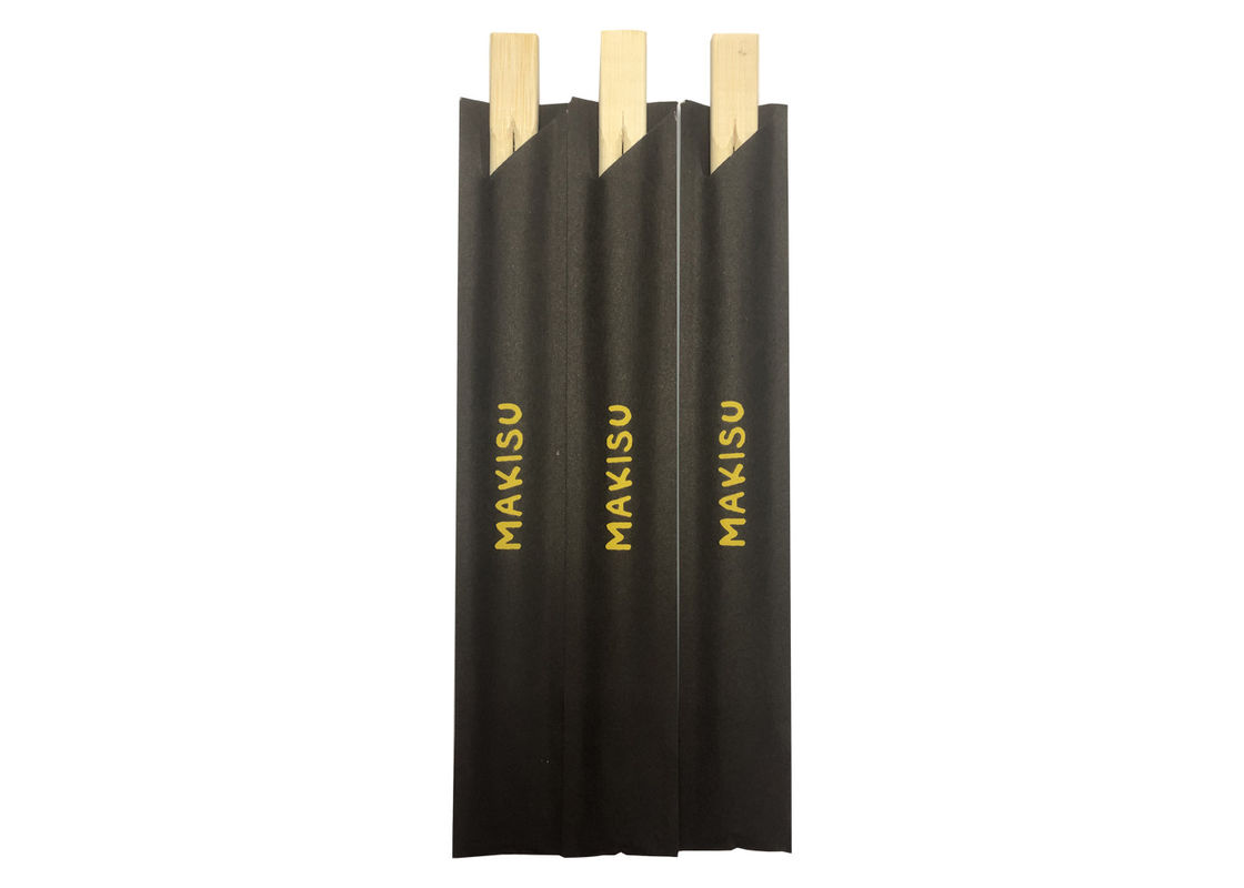 Ketebalan 5.0mm Kembar Sumpit Sekali Pakai Bambu Alami