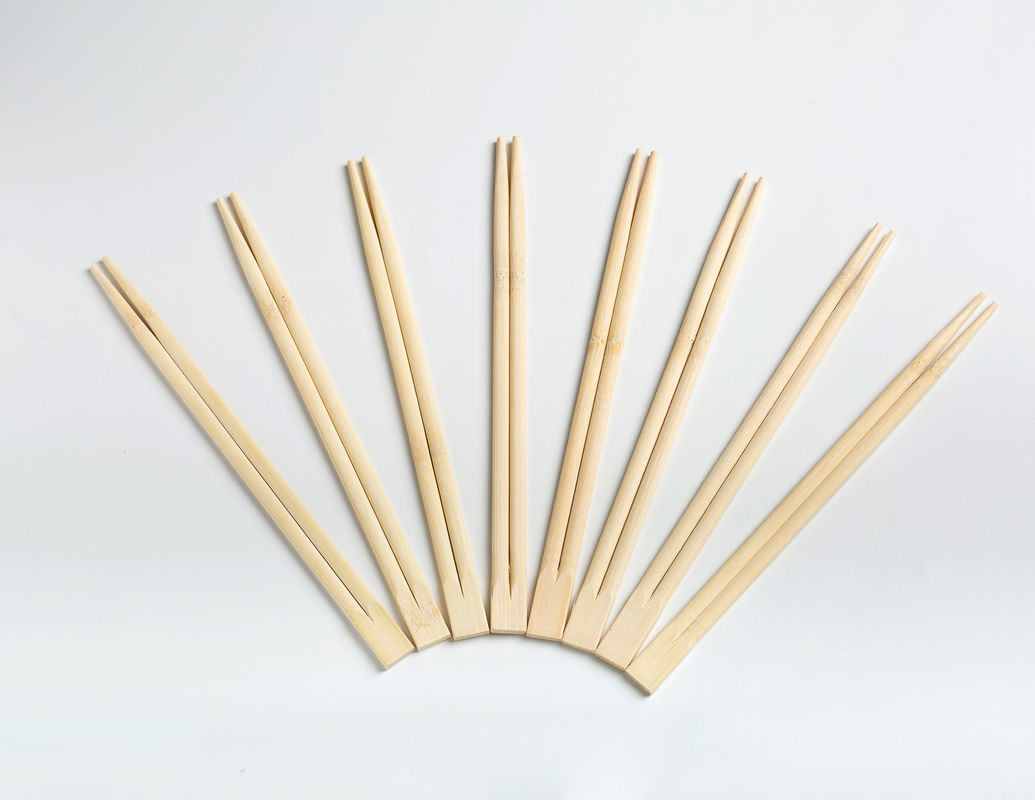 OPP Packing Twin Mao Bamboo Sumpit Sekali Pakai Dengan Simpul, sumpit telanjang