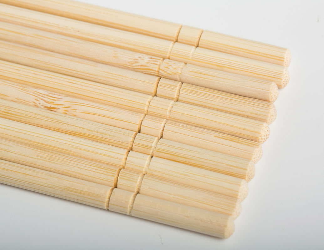 Sumpit Bambu Bulat Telanjang Kustom Sekali Pakai untuk Makanan Bawa Pulang