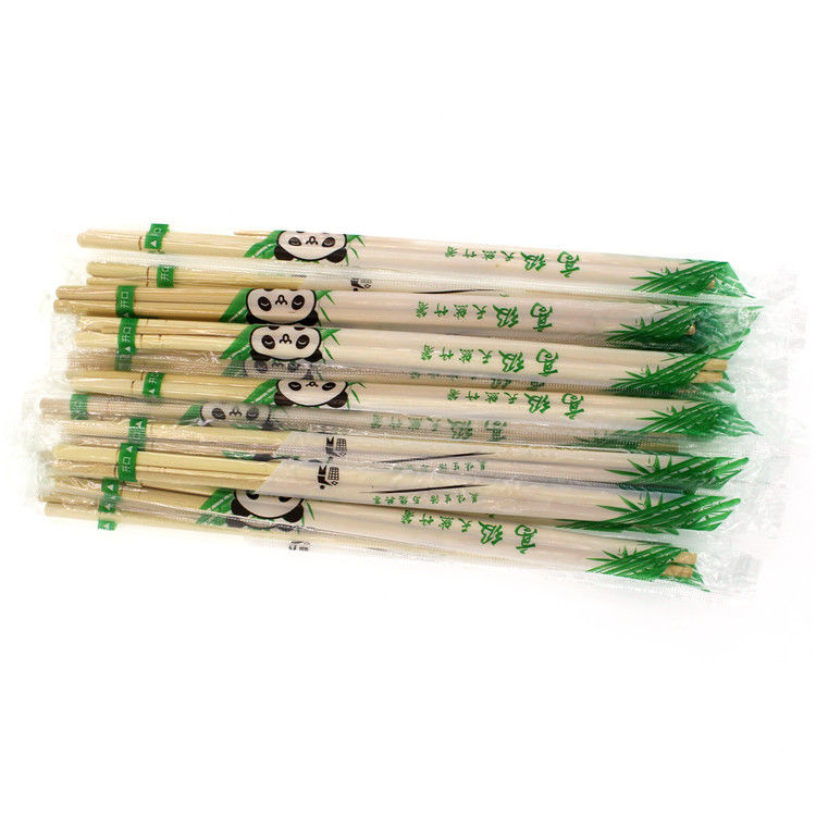20cm Natural Customized Logo Round Sumpit Bambu Sekali Pakai Dengan Tusuk Gigi