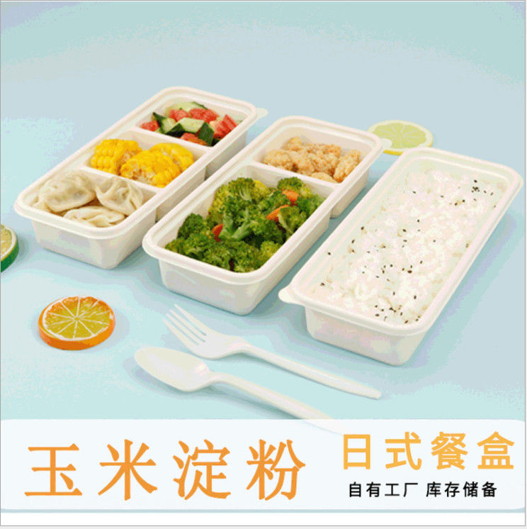 Kotak Bento Sekali Pakai yang Dapat Diurai dari Tepung Jagung