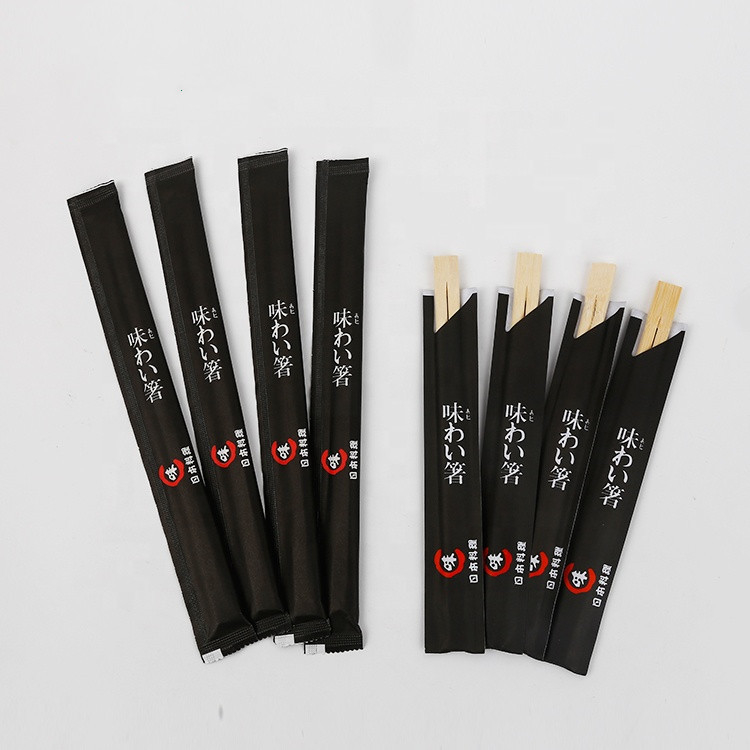 Natural Half / Full Paper Bambu Sumpit Bambu Sekali Pakai Logo Disesuaikan
